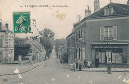 La Queue En Brie (94 Val De Marne) La Grande Rue - édit. ELD N° 14 Rare (état) - La Queue En Brie