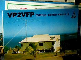 RADIO AMATORIALE CARD QSL BRITISH VIRGIN ISLANDS WEST END TORTOLA  1993  IV1334 - Isole Vergini Americane