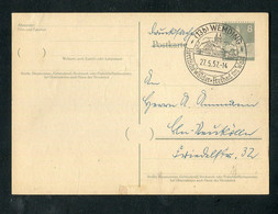 Berlin / 1957 / Postkarte Mi. P 35 SSt. "WEMDING" (1134) - Postales - Usados