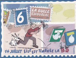 Delcampe - Carte Postale BERTIN Bruno Festival BD La Baule Escoublac 2001 (Les Aventures De Vick Et Vicky - Ansichtskarten