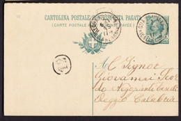 Delcampe - CARTOLINA - REGNO - STORIA POSTALE - INTERO POSTALE - CATANZARO - 1911 - F. P. - Catanzaro