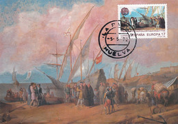 Delcampe - Carte Maximum Bateau Ship Espagne Christophe Colomb Colombus 1992 Europa - Maximumkarten