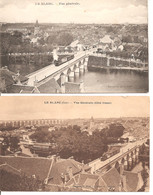 Delcampe - Le Blanc : 2 CPA   Le Pont Et Le Train - Le Blanc