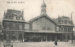 Delcampe - CPA - Belgique - Huy - La Gare Du Nord - Attelage - Huy