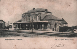 Delcampe - CPA Bourg Léopold - Station - Gare - Animé - Edit Mahieu - Dos Simple - Leopoldsburg