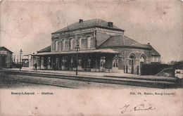 CPA Bourg Léopold - Station - Gare - Animé - Edit Mahieu - Dos Simple - Leopoldsburg