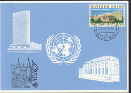 UNO GENF Blaue Karte Nr. 46, Nancy 26.3.1977 - Cartas