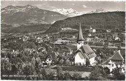 Delcampe - AC2184 Spiez Mit Bluemlisalp - Kirche / Viaggiata 1953 - Spiez
