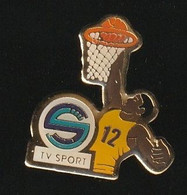 74823-Pin's-TV Sport.Basket-ball. - Basketball