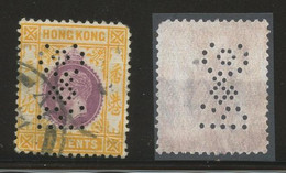 HONG KONG PERFINS - 8c With Perfin Of Butterfield & Swire - Other & Unclassified