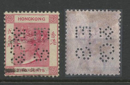HONG KONG PERFINS - 2c QV Stamp With Perfin Of Eduard Schellas & Co. - Autres & Non Classés