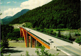 Delcampe - (1 K 46) (OZ) Canada (posted To Australia 1976) Alexandra Bridge In Fraser Canyon (b/c) - Puentes