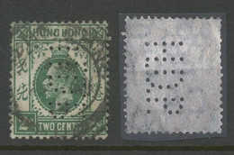 HONG KONG PERFINS -  2c Stamp With Perfin Of Hong Kong Daily Press - Otros & Sin Clasificación