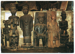 Delcampe - CAMEROUN/CAMEROON - CARVINGS FROM BABUNGO PALACE NORTH WEST PROVINCE / THEMATIC STAMP-BIRDS (ISSUED 1992) - Kamerun