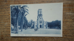 Algérie , Blida , L'église , Place Lavigerie "" Carte Animée "" - Blida