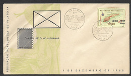 Timor Oriental Portugal Cachet Commémoratif Journée Du Timbre 1960 East Timor Event Postmark Stamp Day - East Timor