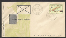 Timor Oriental Portugal Cachet Commémoratif Journée Du Timbre 1960 East Timor Event Postmark Stamp Day - Osttimor