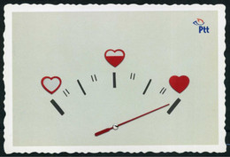 Delcampe - Valentine's Greetings | Hearts | Clock | Valentine's Day | Unused VF - Valentinstag