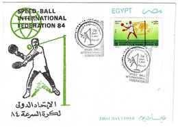 EGS30631 Egypt 1994 Illustrated FDC Speed-Ball International Federation 84 - Storia Postale