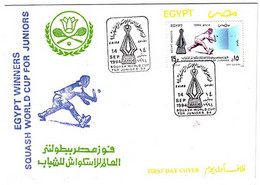 EGS30632 Egypt 1994 Illustrated FDC World Junior Squash Championships - Storia Postale