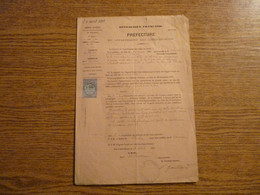 Delcampe - Préfecture Du Département Des Côtes Du Nord (22) - Arrêté Préfectoral Du 20 Avril 1881 - Chemins Vicinaux - Voir Photos. - Décrets & Lois