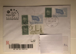 Delcampe - Hungary 2012 Flag Really Posted FDC Sent To China On Issue Day - FDC