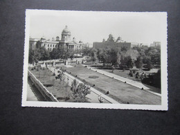 Jugoslawien 1955 Echtfoto AK Beograd Narodna Skupstina Nach Berlin Staaken Gesendet Mit Sonderstempel Beograd - Storia Postale