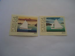 AZORES  PORTUGAL    MNH 2 SHIPS  BOATS - Andere & Zonder Classificatie