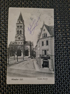 Delcampe - Carte MUNSTER Temple Protestant - Munster