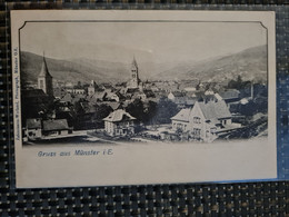 Delcampe - Carte MUNSTER Gruss Aus Munster Vue Générale - Munster