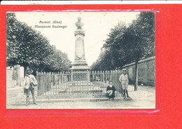 60 AUNEUIL Cpa Animée Monument Boulenger - Auneuil