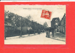 Delcampe - 60 AUNEUIL Cpa Animée Avenue De La Gare      Coll Dumont - Auneuil