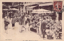 CPA - 06 - NICE - MARCHE AUX FLEURS - Animée - Edition Giletta - Fleurs - Boutique - Märkte