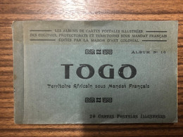 TOGO TOGOLAISE ALBUM COMPLET 20 CARTES POSTALES COLONIES ART COLONIAL TERRITOIRE AFRICAIN SOUS MANDAT FRANCAIS - Togo