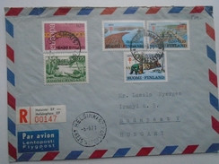 X130.17  Suomi Finland Cover  Cancel  Helsinki -stamps -  1971 - Registered Airmail  To Hungary - Lettres & Documents