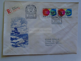D179718      Suomi Finland Registered Cover - Cancel  Ekenäs -Tammisaari  1971    Sent To Hungary - Briefe U. Dokumente
