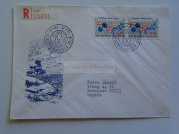 D179727    Suomi Finland Registered Cover - Cancel   KEMI  1971     Sent To Hungary - Lettres & Documents