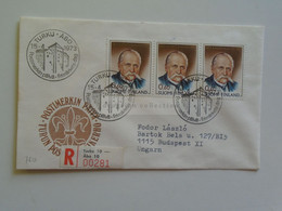 D179753   Suomi Finland Registered Cover - Cancel TURKU ABO  1973    Sent To Hungary - Covers & Documents