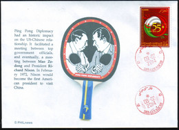 DZ - 2014 - Philatelic Cover Drapeaux Flags Table Tennis  America Ping Pong Diplomacy Mao Nixon China - Covers