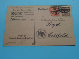 Preussische General-Lotterie-Direktion ( Voir / See Scans ) Anno 1922 Stamp ( Blanco Rückseite )! - Oficial