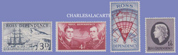 ANTARCTIC ROSS DEPENDENCY 1957  S.G. 1-4   U.M. - Unused Stamps