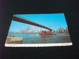 NAVE SHIP NAVIRE BOAT BATEAU RIMORCHIATORE PONTE BRIDGE BROOKLYN NEW YORK CITY USA - Remorqueurs