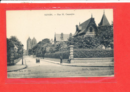 Delcampe - 60 NOYON Cpa Animée La Rue Henri Carpentier           326 Edit Decelle - Noyon