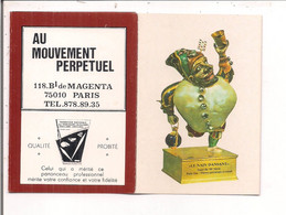 Delcampe - Petit Calendrier 3 Volets Horlogerie   -   LE NAIN DANSANT    à Voir... - Petit Format : 1981-90