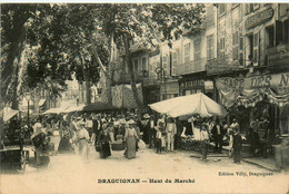 Draguignan * Rue Et Le Haut Du Marché * Café * Maison Des Modes * Foire * Cachet Militaire Mobilisation Générale - Draguignan