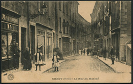 Delcampe - Crest - La Rue Du Marché - Bauer-Marchet Et Cie - Voir 2 Scans Larges - Crest