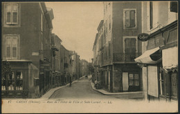 Delcampe - Crest - Rues De L'Hôtel De Ville Et Sadi-Carnot - N°17 LL - Voir 2 Scans Larges - Crest