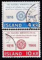 1966. Iceland. Literature Society. Used. Mi. Nr. 406-07 - Oblitérés