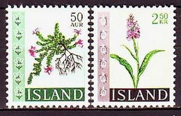 1968. Iceland. Flowers. MNH. Mi. Nr. 415-16 - Ungebraucht