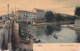 CPA - Italie - MILANO - Darsena Di Pta Ticinese - Colorisée - Edit WHM Luxus N°20 - Milano (Mailand)